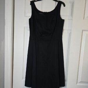 Lafayette 148 New York Elegant Black Midi Dress